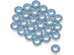 Rodamientos De Bolas Sellados Mr115-2rs Con Goma Azul 5x11x4mm - Juego De 25 Piezas Acero Resistente Al Desgaste