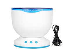NEVEANCE Lámpara Proyector Océano con USB, Luz Nocturna LED con Música para Baño, Salón, Dormitorio