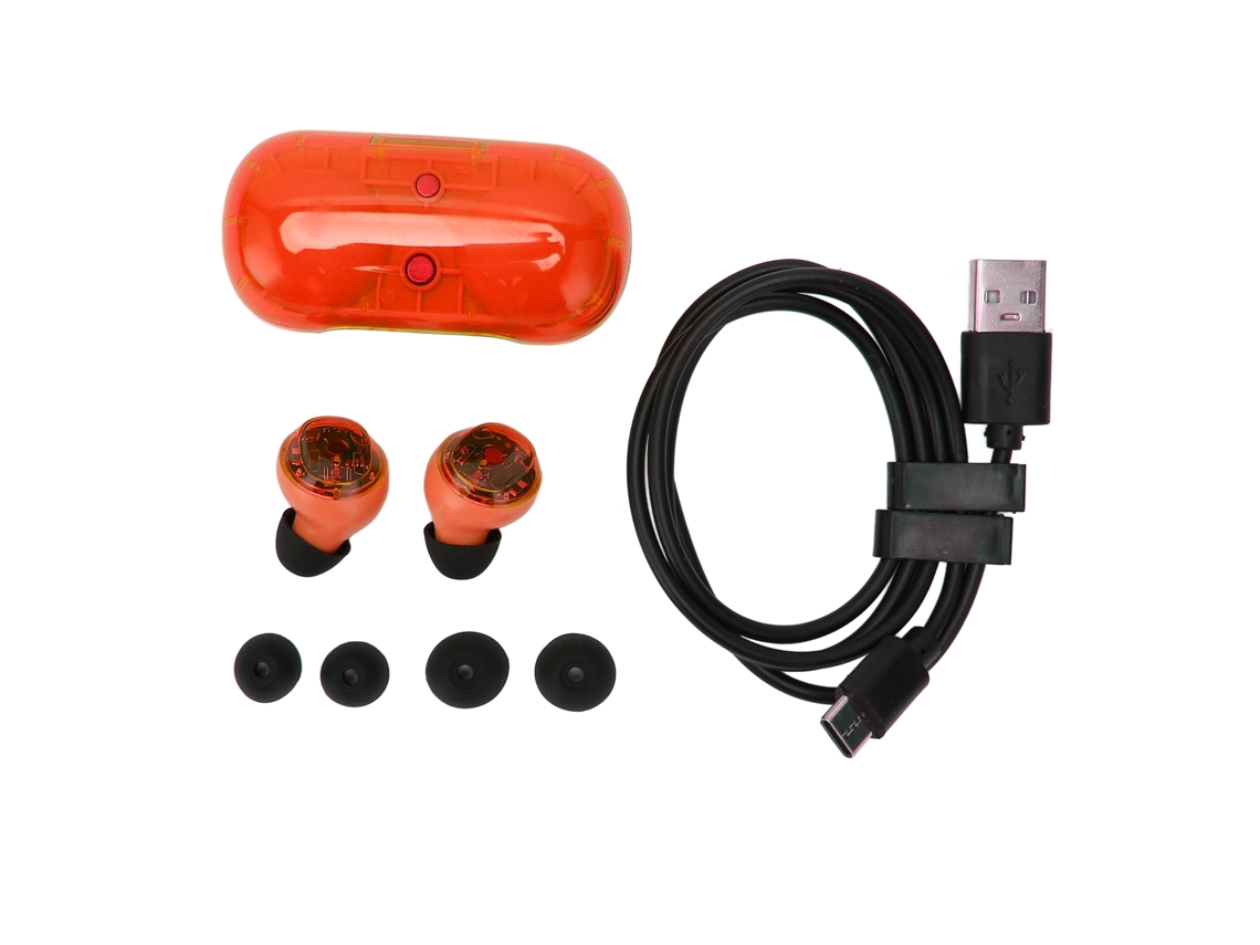 Auriculares Inalámbricos Hifi Bluetooth 5.2 Con Resistencia Al Agua Ipx5 Y Pantalla Led Digital Roja.