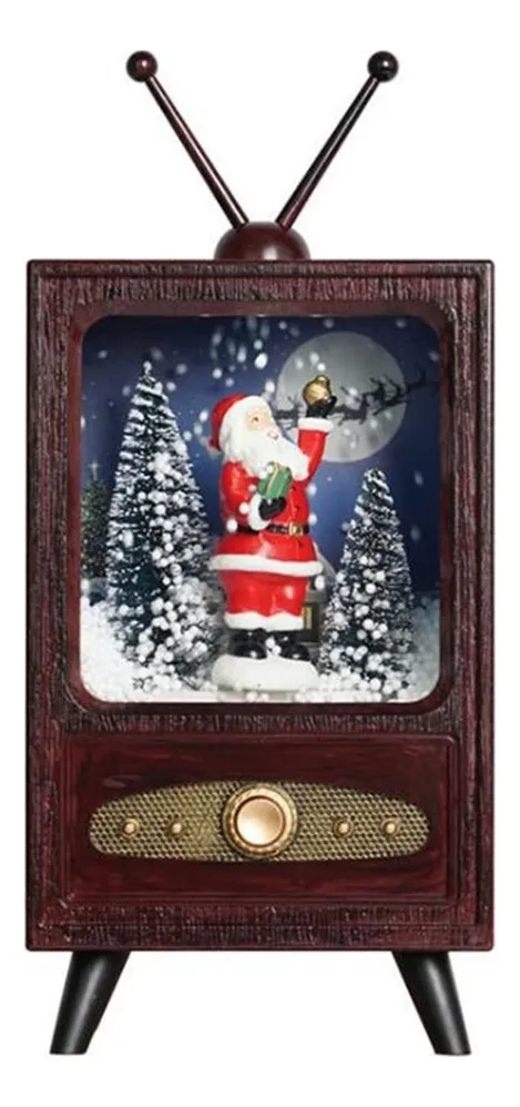 Nueva decoración musical de bola de nieve de Papá Noel vayotoy