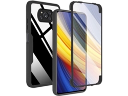 Protector de Pantalla Antiarranhões Amortecedor para Xiaomi Poco X3 Pro HONGWE. Piel Sintética Negro