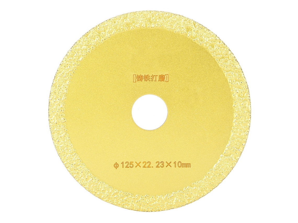Hoja De Sierra De Diamante Para Cortar Y Pulir Mármol, Hierro Fundido 125x22,23x10 Mm