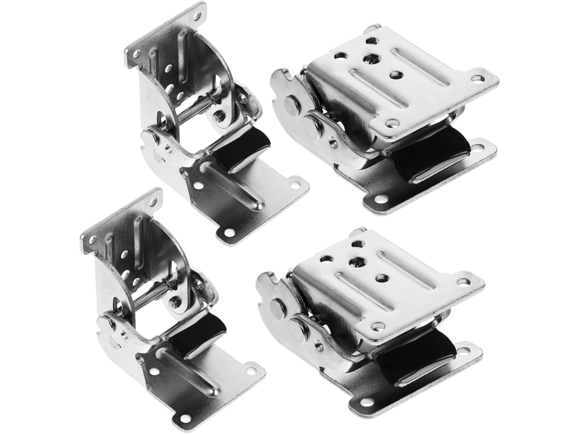 Soportes Plegables De Mesa De 4 Piezas Con Bisagras Autoblocantes Ajustables