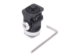 Soporte De Mini Hot Shoe Para Monitor Flash Micrófono Con Tornillo De 1/4 Pulgada Y Montaje