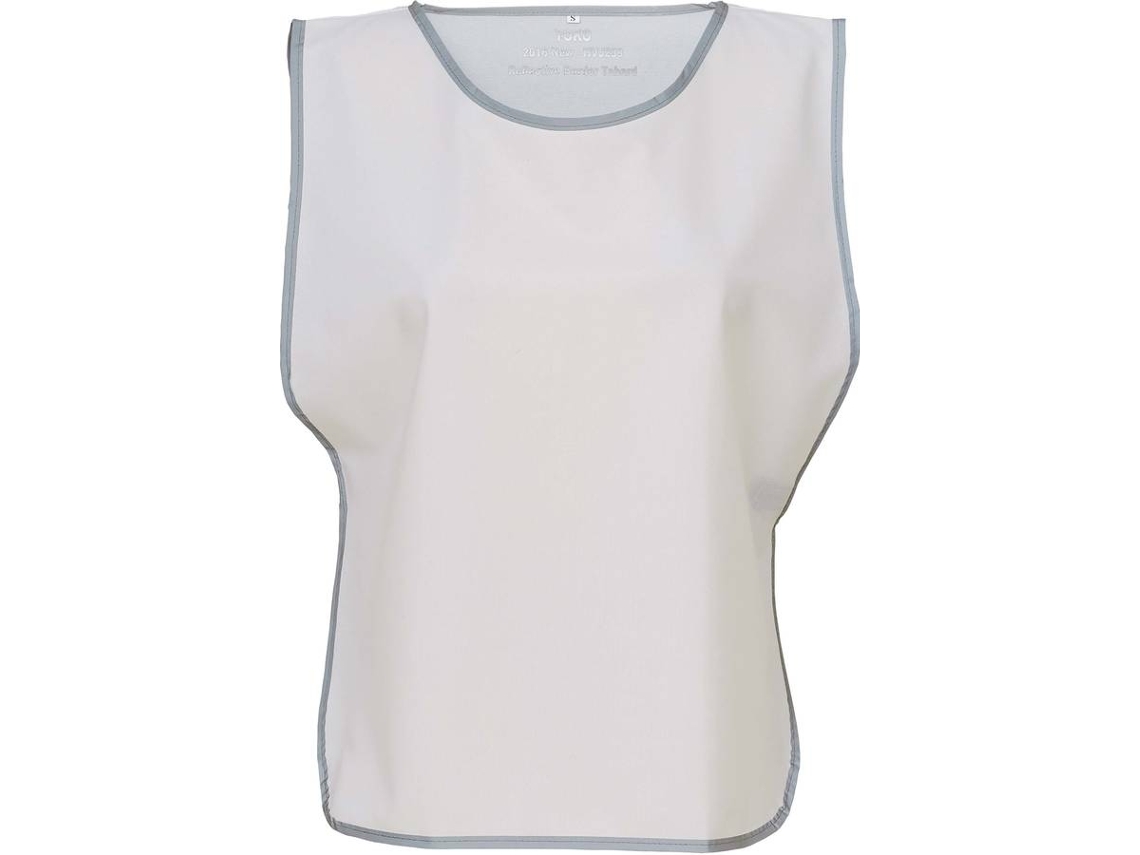 Chaleco YOKO con borde de reflejo Blanco (XXL-3XL)