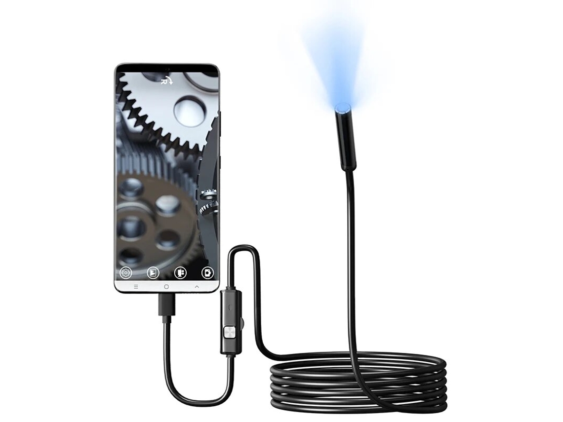 Cámara Endoscópica Tipo C De 7,0 Mm, Resistente Al Agua Ip67.