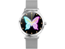 Reloj deportivo para mujer con resistencia al agua IP67, medición de presión arterial y frecuencia cardíaca para Android e iOS (plata) Bestvite