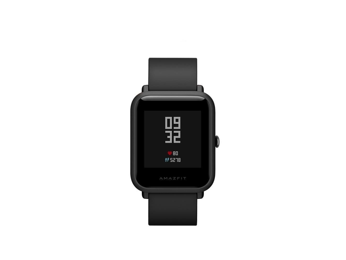 Smartwatch AMAZFIT Bip Gps Glonass Multilingüe autonomía 45 días stand-by compatible con iOS (Negro Onyx)