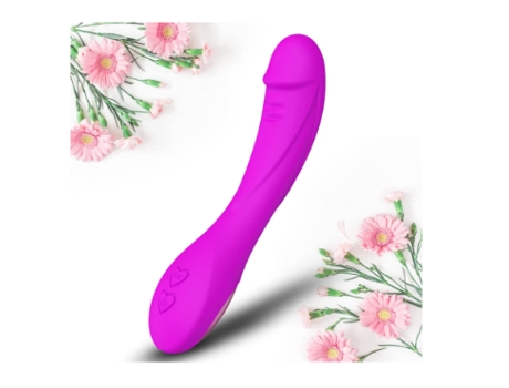 Vibrador de masaje Av con carga USB, vibrador de conversión de frecuencia, masturbador femenino erótico, morado BISBISOOUS