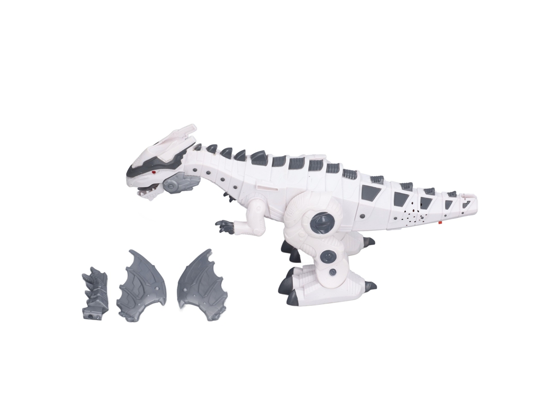 Dinosaurio de juguete mecánico eléctrico modelo 2026, Tyrannosaurus Rex con movimiento, luz brillante y sonido blanco simulado.