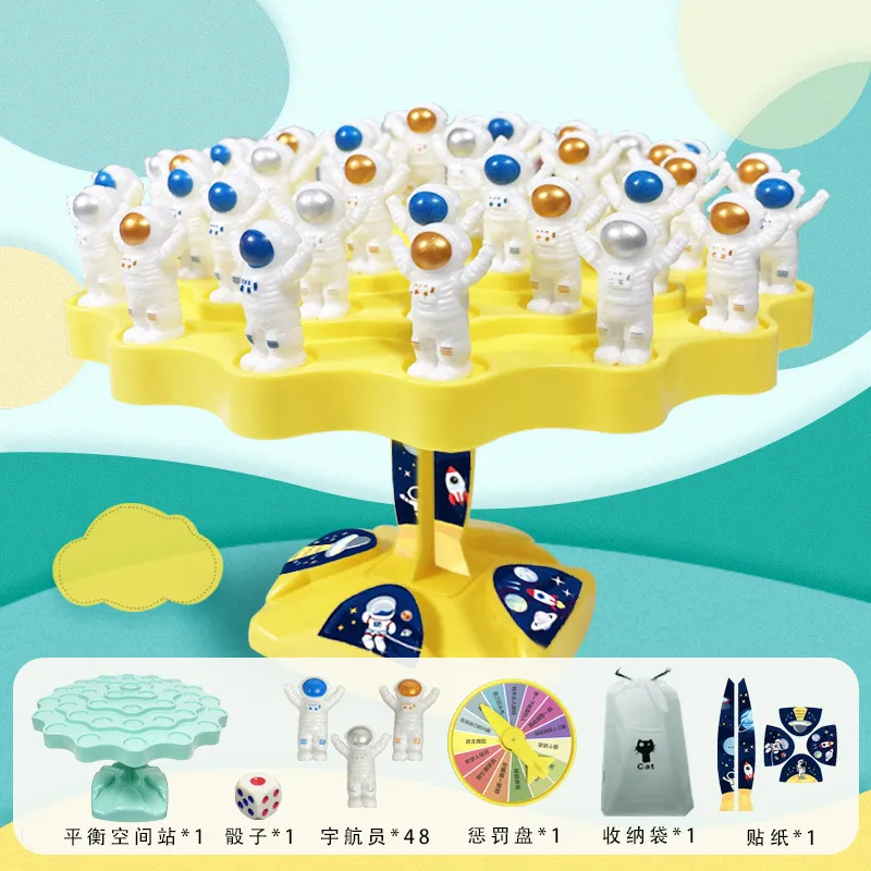 Configuración de balance azul para astronautas en las alturas lowmoose
