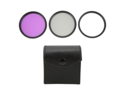 Kit De Filtros De Lente Multicapa 3 Piezas Uv Cpl Fld Para Cámara Digital Accesorios 55mm