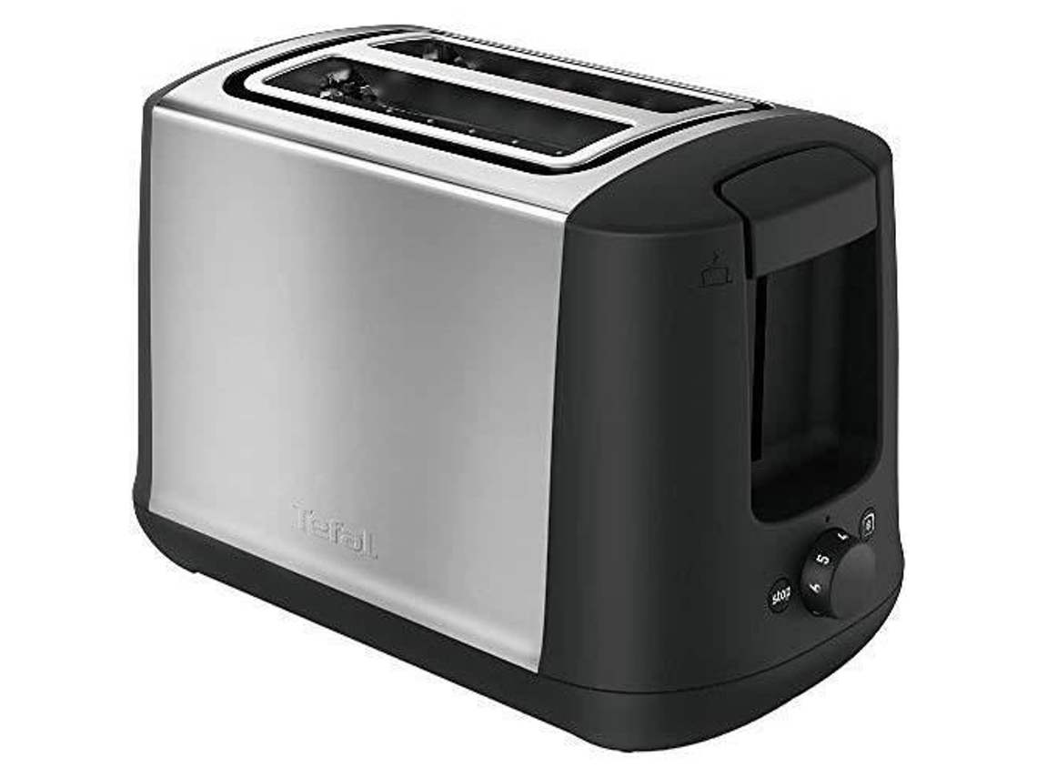 Tostadora Tefal TT340830 de 2 rebanadas, color negro, 850 W, función de descongelación