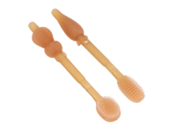Set De Cepillo De Dientes Para Bebé, Cepillo De Silicona Para Dedos, Cepillo Para La Lengua, Cepillo De Entrenamiento Para Bebés, De 0 A 18 Meses.