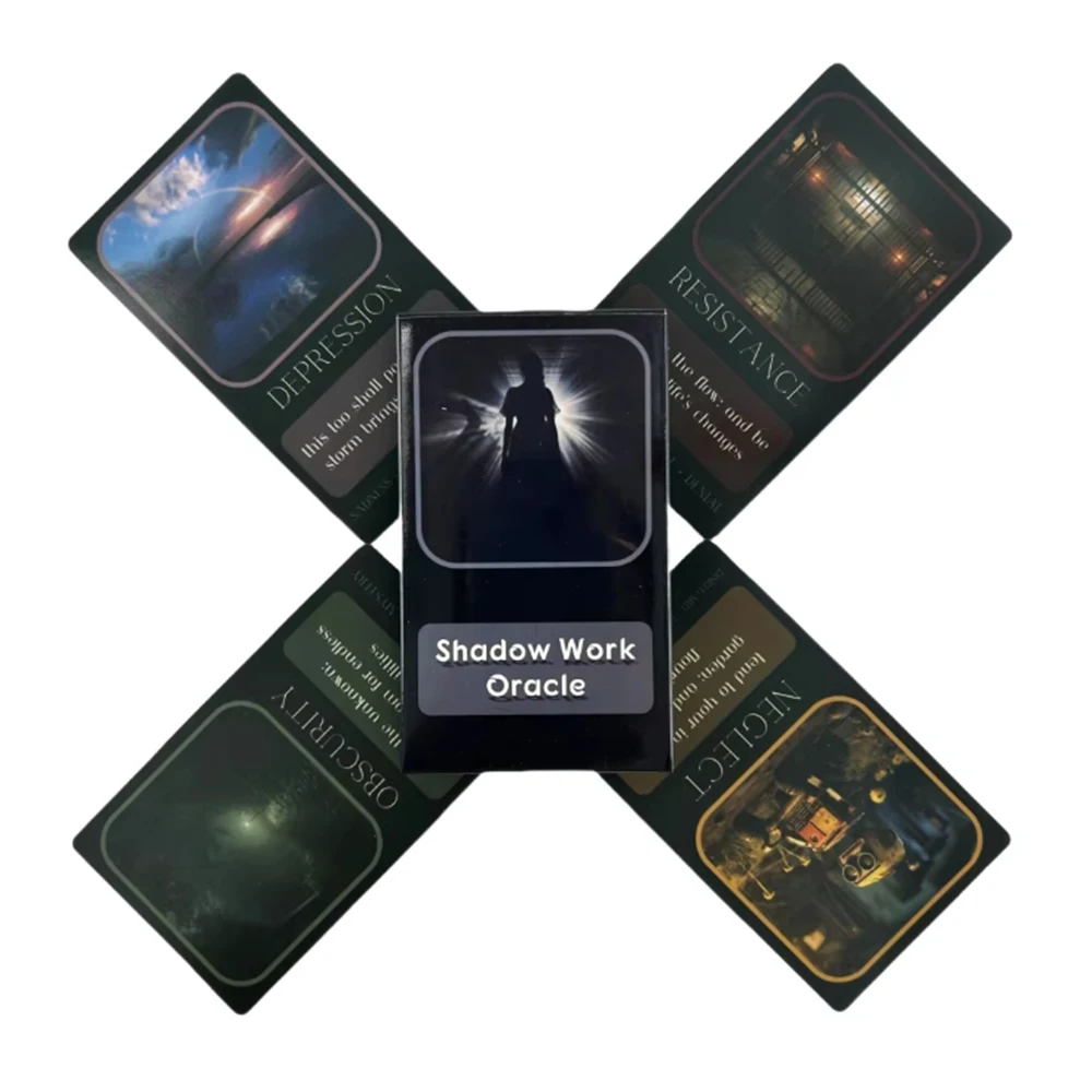 Shadow Work Oracle Ace - Versão Em Inglês Com 33 Cartas, Jogo De Adivinhação, Cartas De Tarô