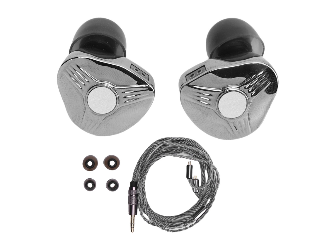 Auriculares De Monitor Intrauditivos Hifi Cableados De Metal Iem Con Cable Desmontable