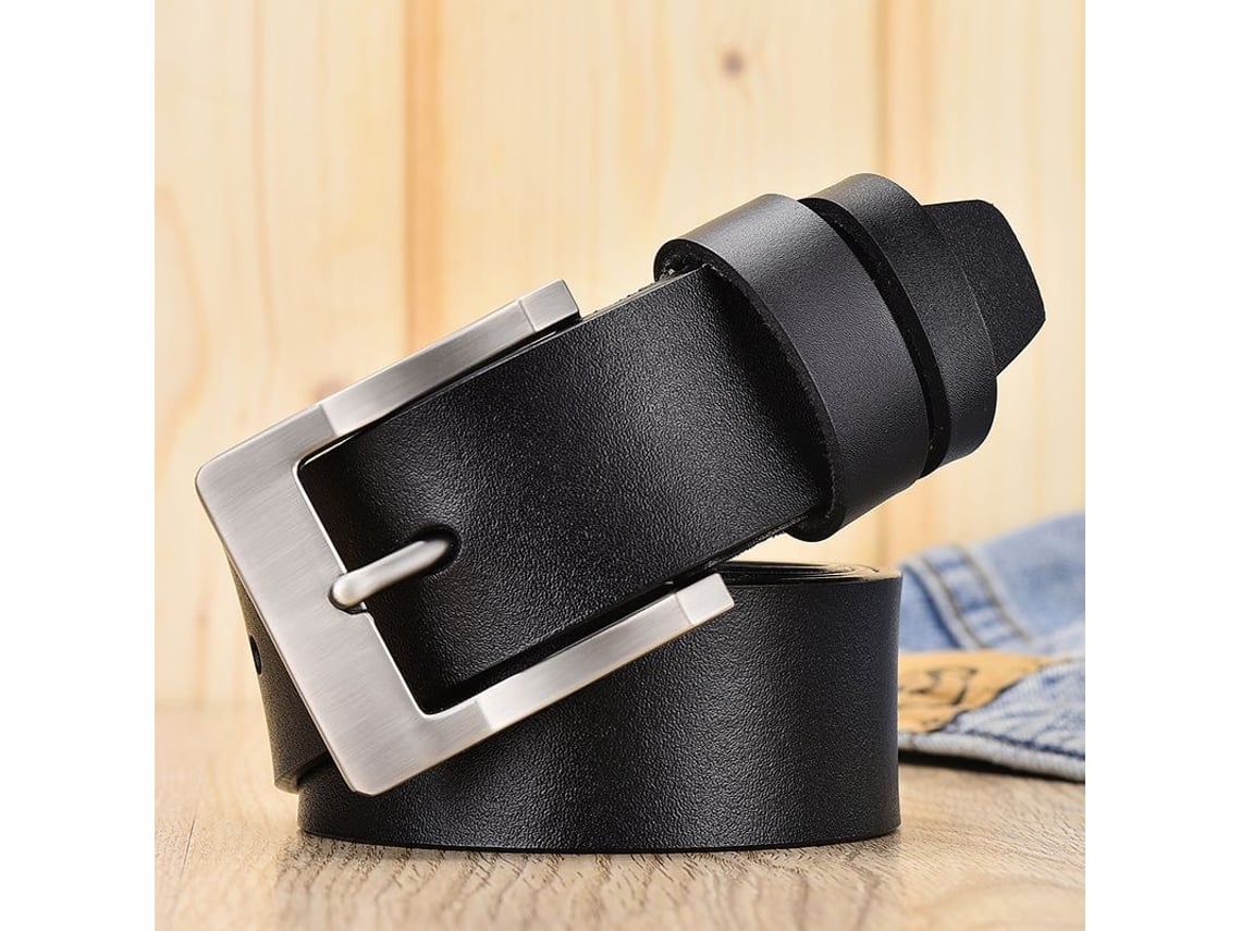 Cinturón de TPU para hombre con hebilla de aguja Yuysan, ancho 3,8 cm, largo 110 cm, color negro B10