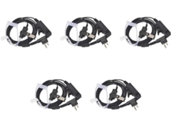 5 Unidades De Tubo Acústico Oculto De Seguridad Para Auriculares Con Micrófono Ptt, Compatibles Con Cp040, Dp1400, Gp68 Y Gp88.