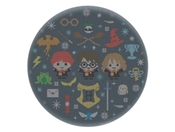 Puzzle redondo de 500 piezas, Navidad en Hogwarts, 50 cm, con caja decorativa multicolor - HARRY POTTER