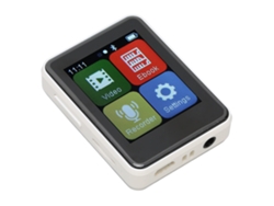 Reproductor MP3 Bluetooth Yizhood D2 de 1,8 pulgadas con tarjeta TF de 64 GB (blanco)