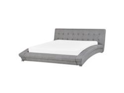 Cama de agua BELIANI Lille de Poliéster Gris 193x260x88