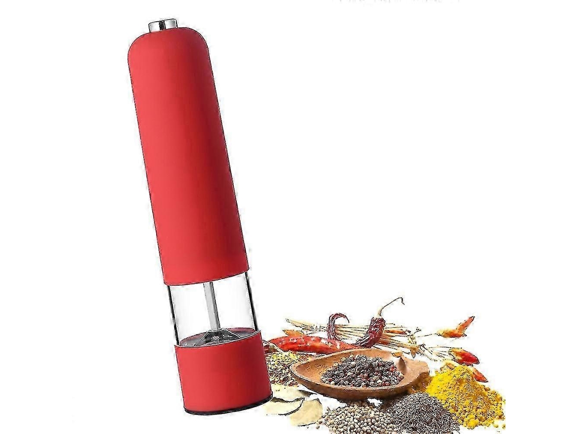 Molinillo de sal y pimienta eléctrico automático Rosewell, recargable, de acero inoxidable, con batería y luz.