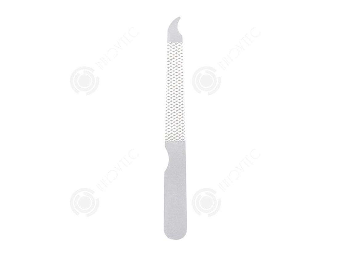 Limas de uñas Inn de 74 x 0,8 cm, de acero inoxidable, texturizadas, para uso doméstico, de doble cara, juego de limas Innovtec