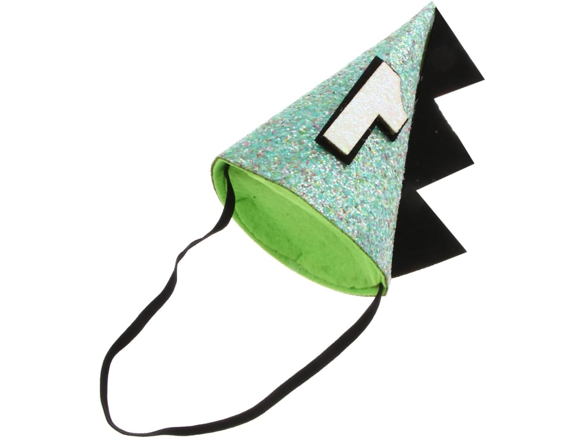 1 Gorro De Cumpleaños Verde Para Niños Y Niñas, Accesorio Para Baby Shower De Niños