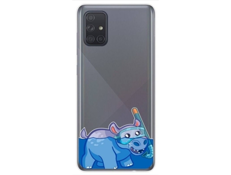 Carcasa Samsung Galaxy A71 TUMUNDOSMARTPHONE Dibujos Transparente Multicolor