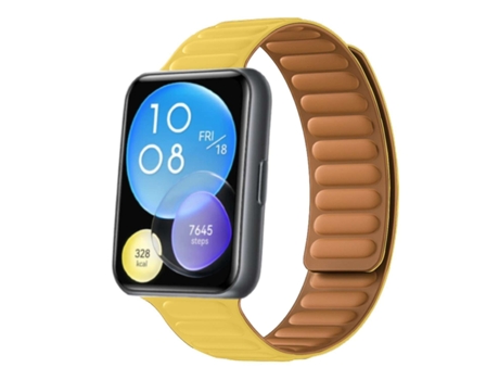 Correa Pulsera Magnética de Forte Conexión para Huawei Watch Fit 2 Amarillo