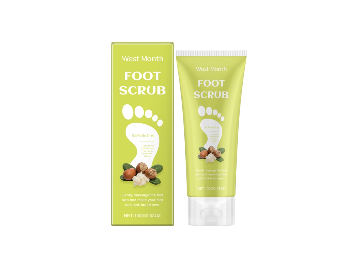 Gel exfoliante para pies con azúcar particulada