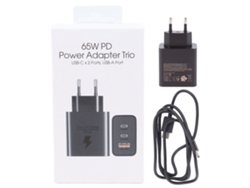 Cargador De Pared Pd65w Con 3 Puertos Y Cable Adaptador De Corriente Rápida Para Teléfonos Móviles.