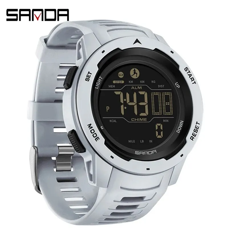 Reloj De Hombre (gris), Podómetro, Resistencia Al Agua De 50 M.