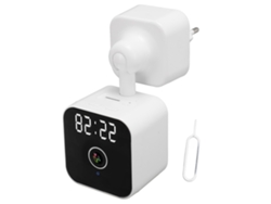 Cámara De Seguridad Interior Con Reloj Wifi 2.4g Inalámbrica Hd 3mp Para Bebés Mascotas Con Detección De Movimiento Visión Nocturna