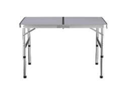 Mesa de exterior plegable, altura ajustable, color blanco OEM