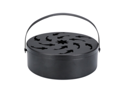 Soporte Hueco De Hierro Para Quemador De Incienso Con Asa Para Un Quemador De Incienso Redondo Seguro.