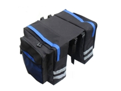 Alforja de bicicleta impermeable, ideal para largas distancias. (azul)