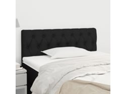 Cabecero De Tela Negro 100x7x78/88 Cm