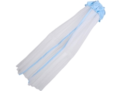 Cuna Con Bebé Dosel Para Lazo Azul, Mosquitera