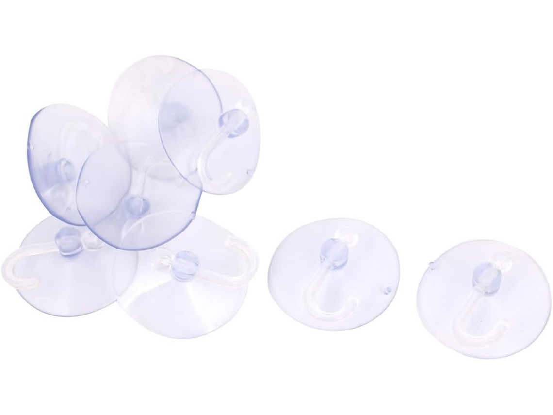 8 Piezas De Ganchos De Ventosa De Plástico De 50 Mm De Diámetro Para Pared, Baño