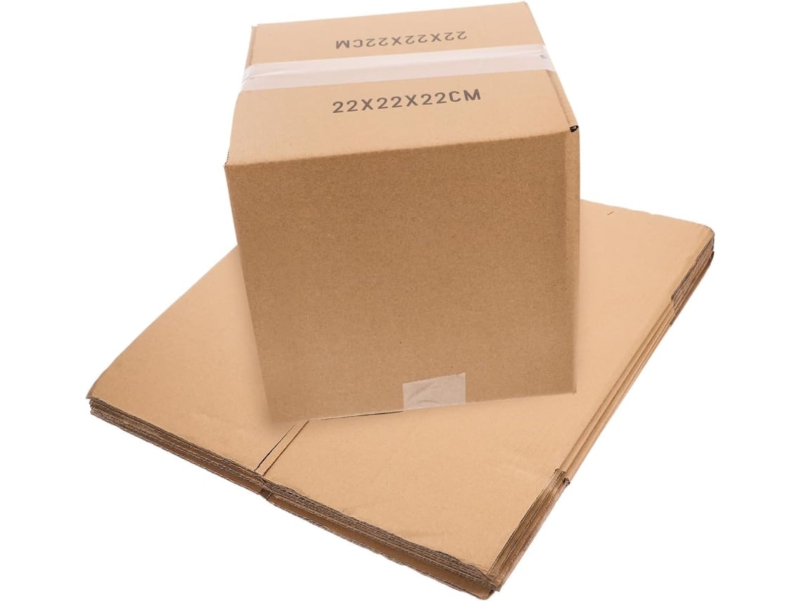 5 Cajas Cuadradas De Cartón Para Mudanzas Y Envíos. Cajas De Embalaje Pequeñas.