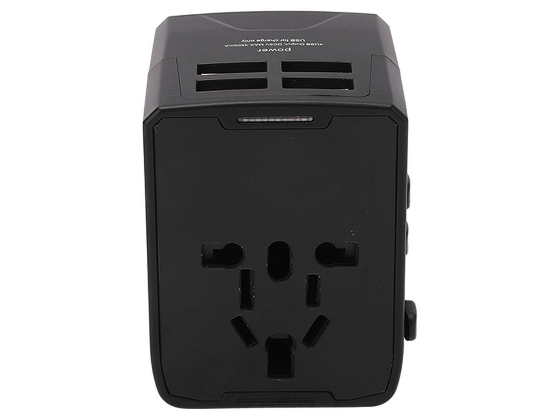 Adaptador Universal De Viagem Com Conversor De Energia Usb Internacional