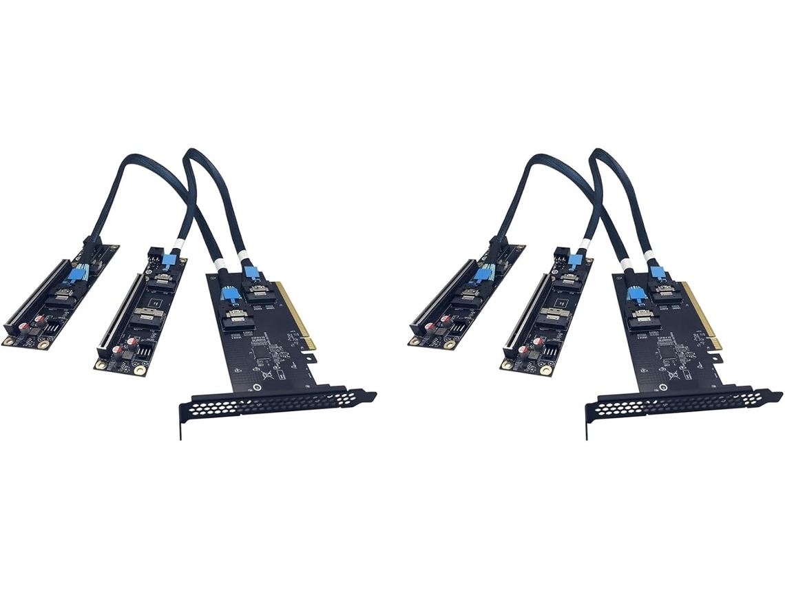 Kit De Tarjeta Adaptadora De 2 Puertos Slimsas 8i X2 A Pcie 5.0 X16 Sff8654, Expansión Gen5