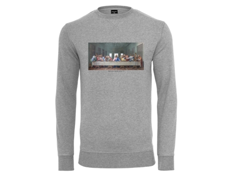 Camiseta de Hombre MISTER TEE Cuello Redondo Can Hang With Gris (XS)