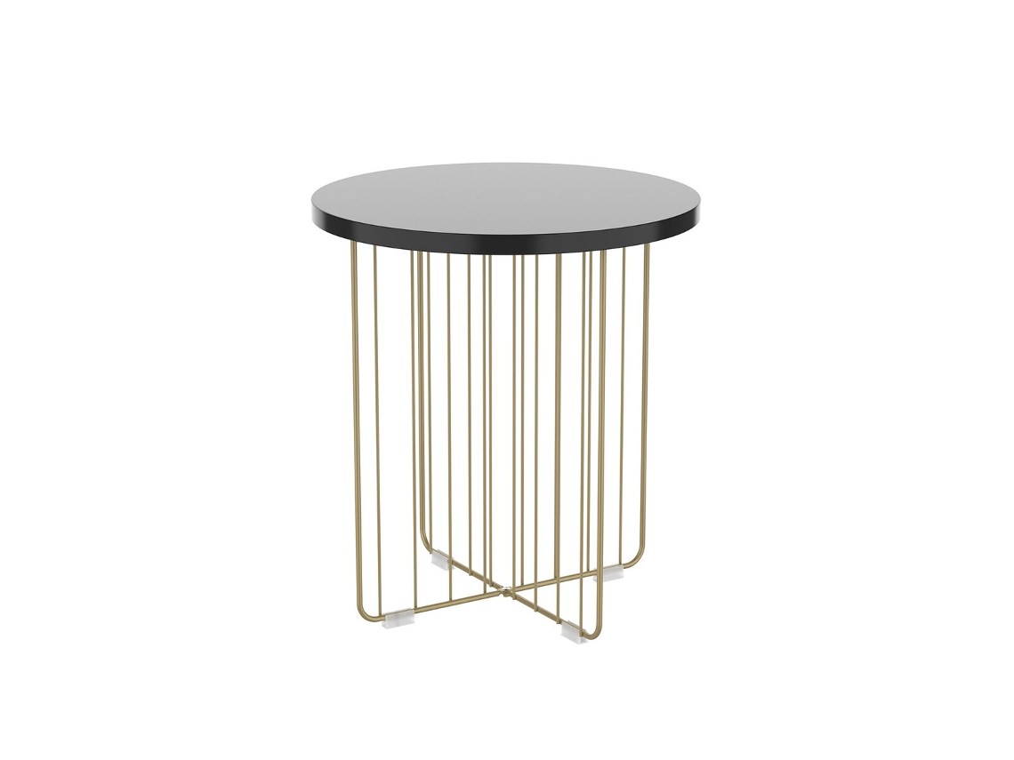 Mesa auxiliar VINTHERA Moa Dorado Metal 44x47,8 cm