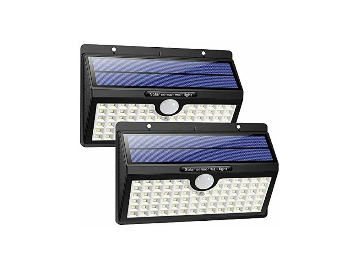 Foco Solar De Bajo Consumo Con 128 Led, Gran Angular De 270°, Sensor De Movimiento Pir Actualizado Que Detecta Hasta 3-5 Metros De Distancia. Luces So