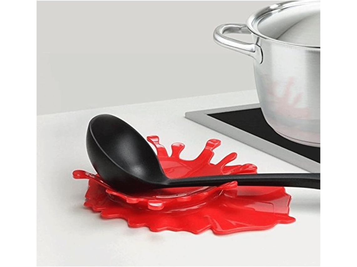 Suporte para Descanso de Colher Suportes Respingos Ketchup em Forma Mostarda Cozinha Copos Presente Cr 