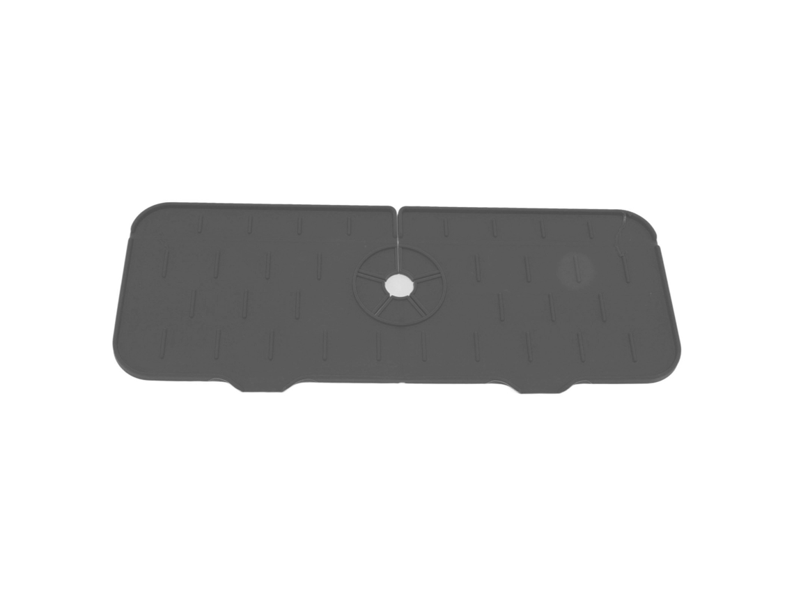 Toalla De Silicona Para Grifo, Antiexplosión, Con Drenaje, Reutilizable, Sin Bpa, Gris Oscuro.