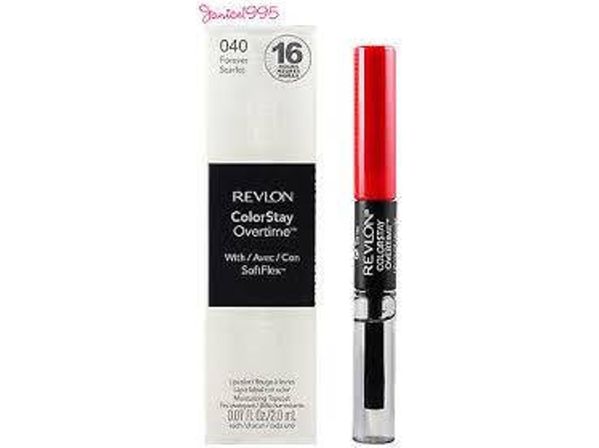 Labial REVLON Colorstay Overtime Lipcolor 040 Forever Scarlet 2 ml