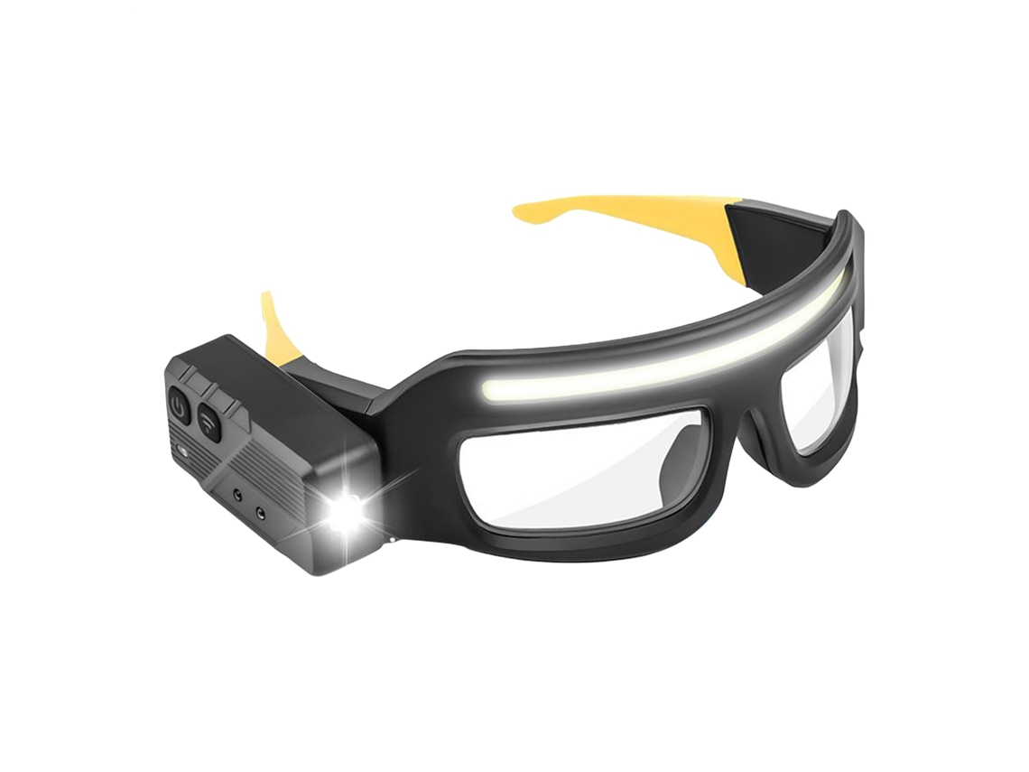 Gafas deportivas graduadas ligeras Csyy con correa tipo C, ideales para el trabajo, ciclismo, protección contra el polvo y deportes nocturnos (amarillo)